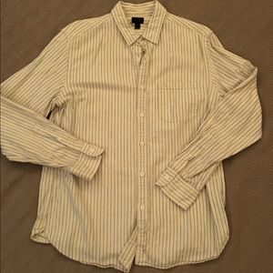J. Crew Men’s Striped Button Down Medium